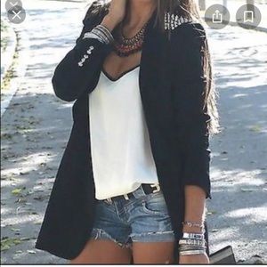 Sold!!! Zara || Blazer with spiked Studded Shoulder